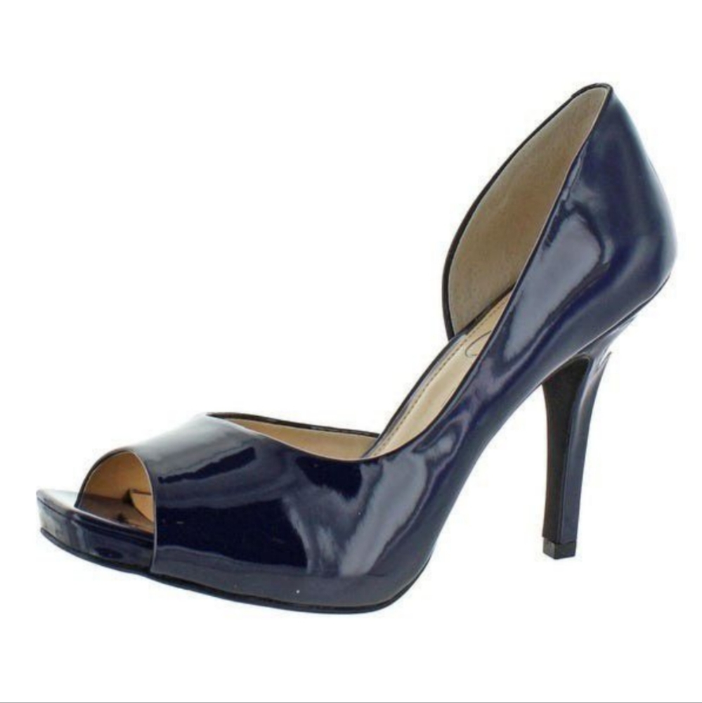 Peep toe heels